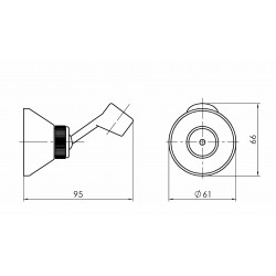 Držiak sprchovej ružice DUPLEX