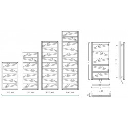 Kúpeľňový radiátor rebrík TRICK