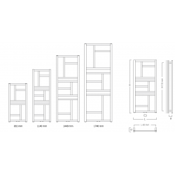 Kúpeľňový radiátor rebrík MONDRIAN