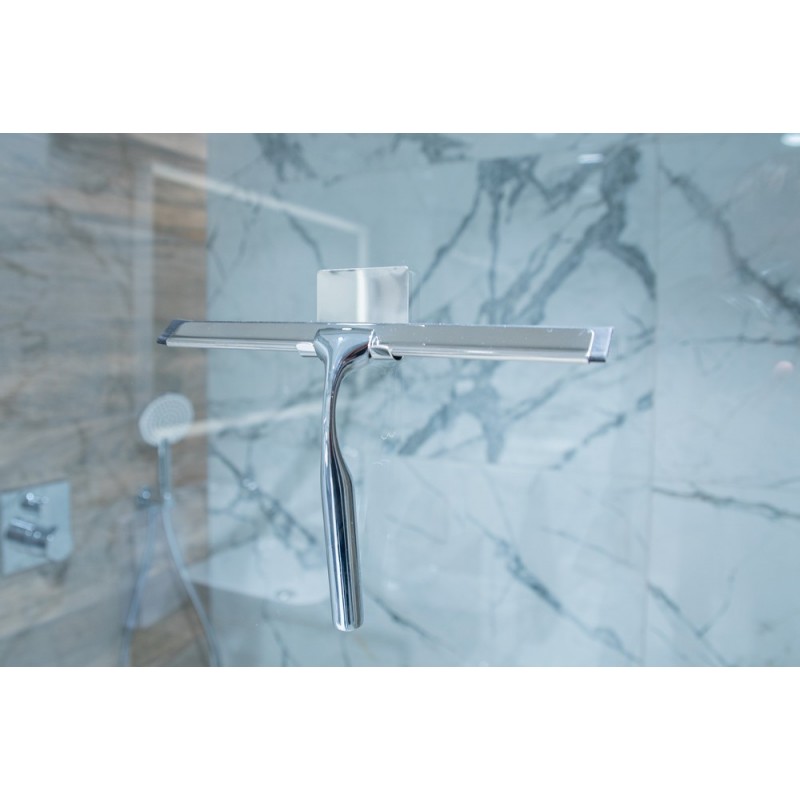 Stěrka na skleněné sprchové kouty - kov, chrom