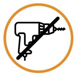 Drôtený držiak toaletného papiera na nalepenie 3M, čierna farba