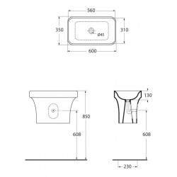 Volně stojící umyvadlo TULIP