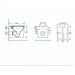 Závesné WC ORLO II RIMLESS so SLIM WC doskou Soft-close
