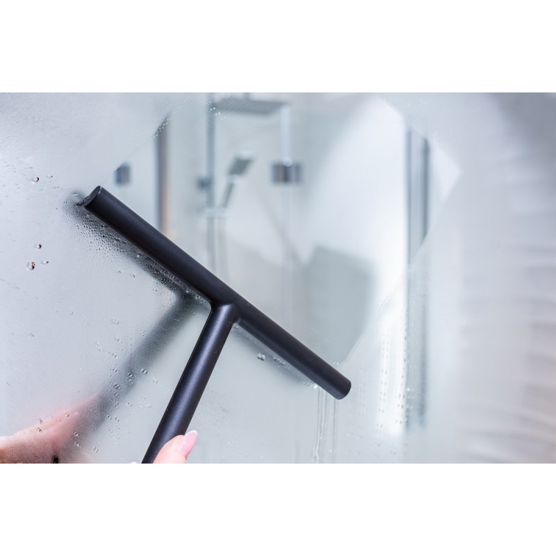 Stěrka na skleněné sprchové kouty - plast, černá barva