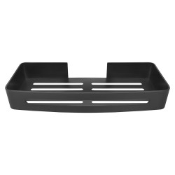 Kovová polička na nalepení 3M, 32x13x4,7 cm , černá barva