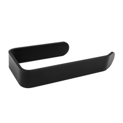 Držiak toaletného papiera na nalepenie 3M, 16x8x3 cm, čierna farba