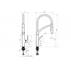 Drezová batéria ULTIMA U-50 čierna/zlatá