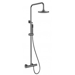 Sprchová nástenná sada s termostatickou batériou DECCO/ILLUSION grafitová farba