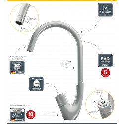 Drezová stojanková vodovodná batéria SWAN-33