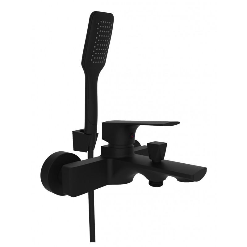 Vanová nástěnná baterie MODENA-10/K černá s příslušenstvím