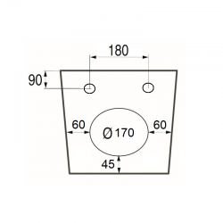 Závesný bidet OVALE BASSO