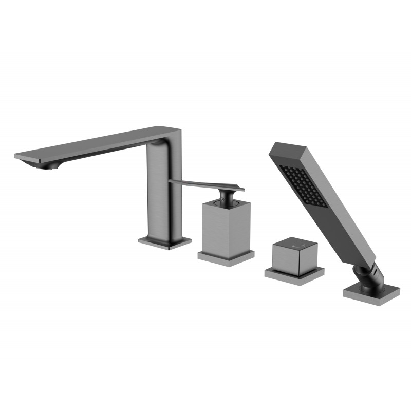 4 - otvorová vanová baterie ASPIRA černá s příslušenstvím