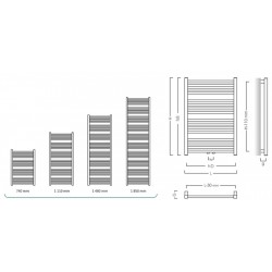 Kúpeľňový radiátor STICK