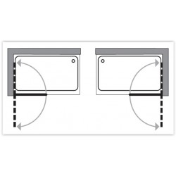 Vanová zástěna Lucca