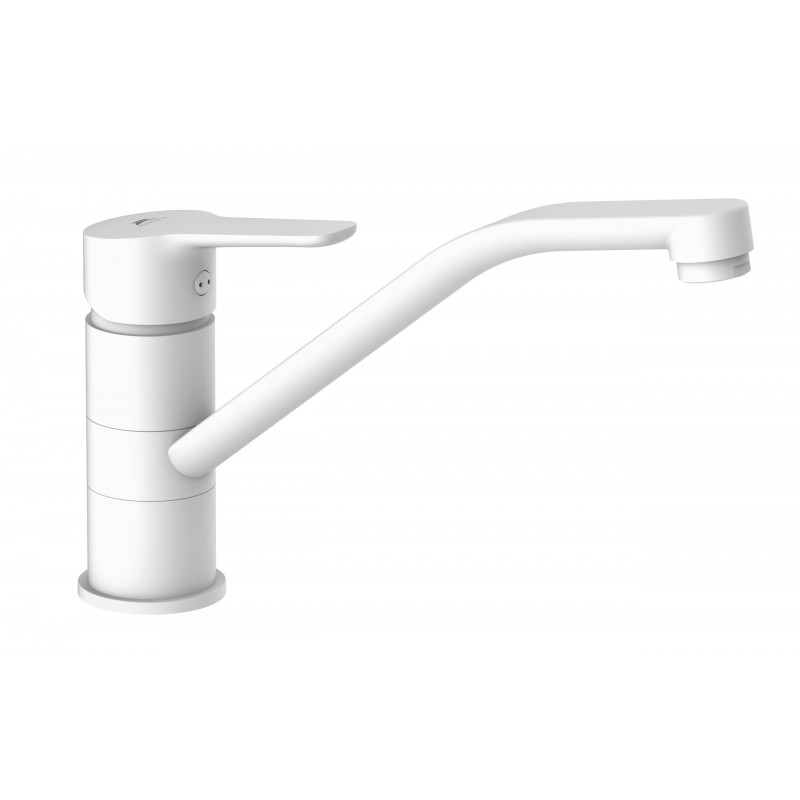 Drezová stojanková vodovodná batéria Olsen Spa UNO-20, biela farba