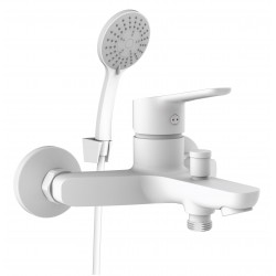 Vaňová nástenná vodovodná batéria Olsen Spa UNO-10 biela farba
