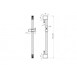 Sprchový set CRUBINETA COMO bez příslušenství