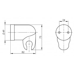 Držiak sprchovej ružice FIX