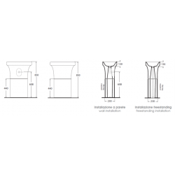 Voľne stojace umývadlo TULIP