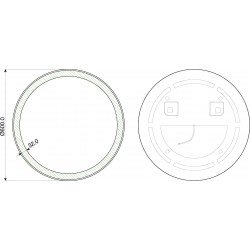 Zrcadlo s osvětlením BRILON