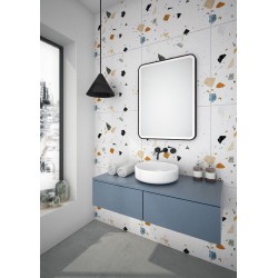 Zrcadlo s osvětlením BORKEN BLACK