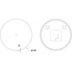 Zrcadlo s osvětlením BEBRA