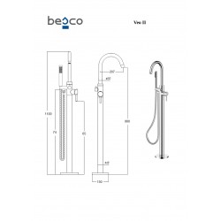 Stojanková vaňová batéria ASPIRA