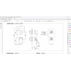 Podomietková sprchová batéria FONTI 92KB14 - čierna