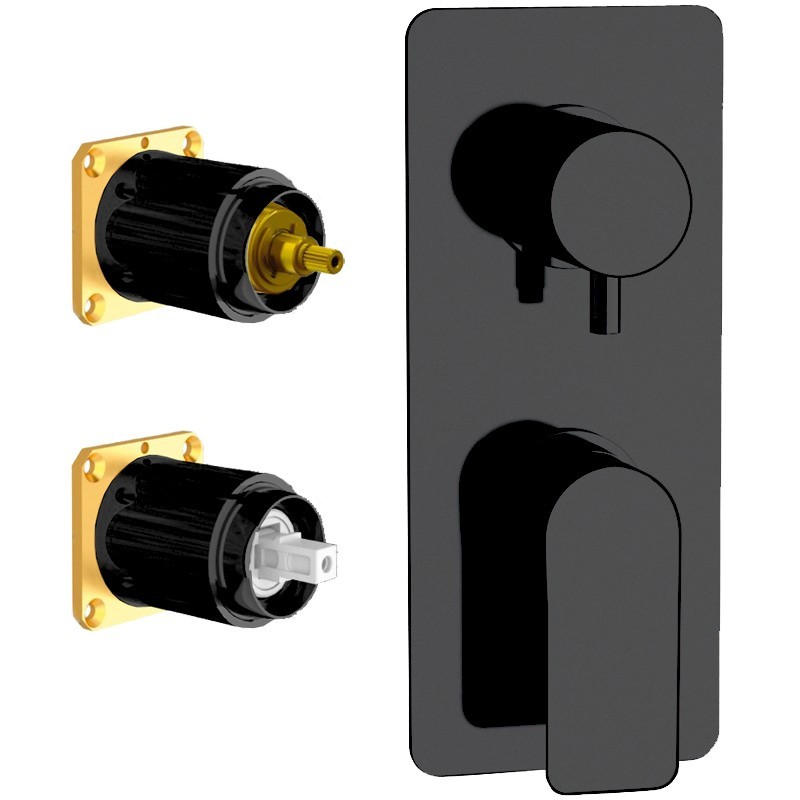 Podomítková sprchová baterie ARNO 93KB14 - černá