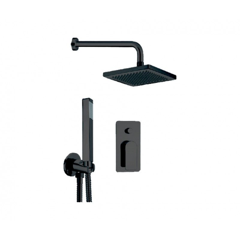 Sprchový podomítkový set ARNO - černá