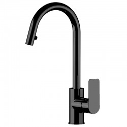 Dřezová stojánková vodovodní baterie FONTI 8414 - černá