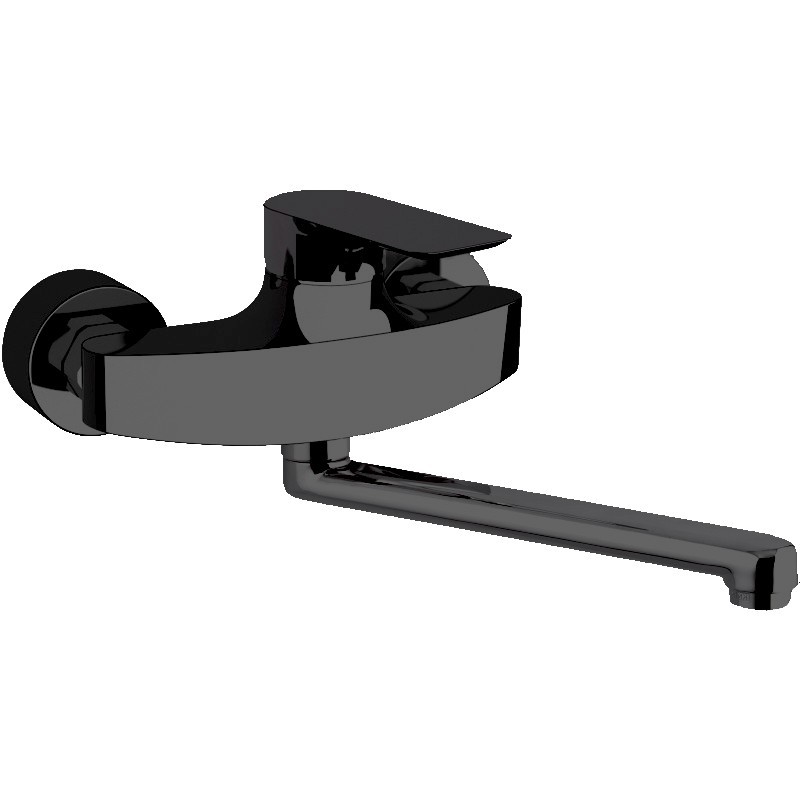 Nástenná umývadlová/drezová batéria FONTI 4114 - čierna