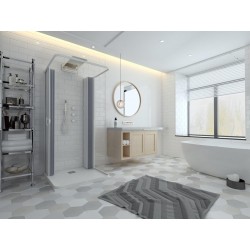 Štvorcový sprchový plastový kút Olsen Spa SATURNO