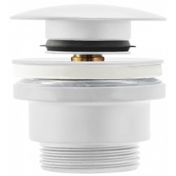 Umývadlový click/clack výpust, univerzálny, biely