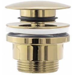 Umývadlový click/clack výpust, univerzálny, zlatý svetlá