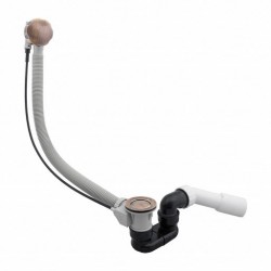 Vaňový sifón s prepadom, starožitný bronz