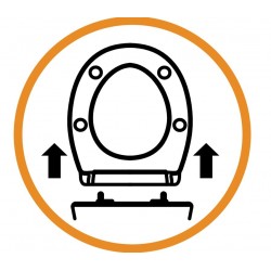 WC sedátko LEUKADA soft-close, oválne