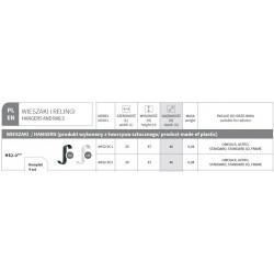 Háčik pre kúpeľňový radiátor HS2