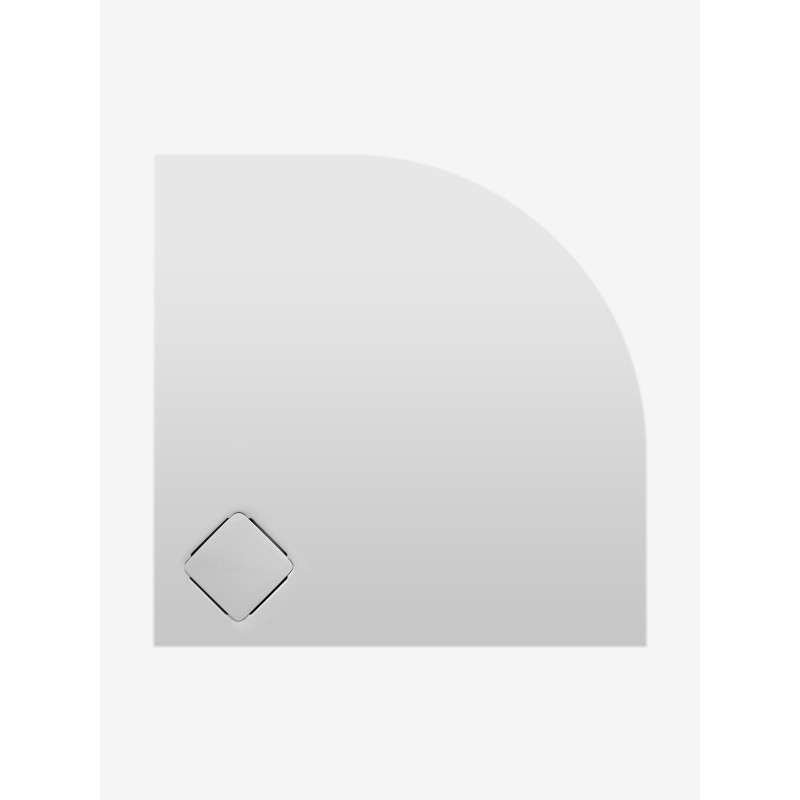 Štvrťkruhová vanička z liateho mramoru KERMEN