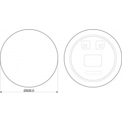 Zrkadlo s LED osvetlením Olsen Spa MULCENT