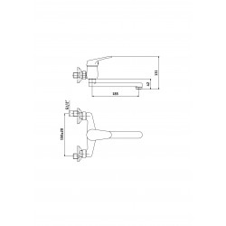 Dřezová baterie FARO-50