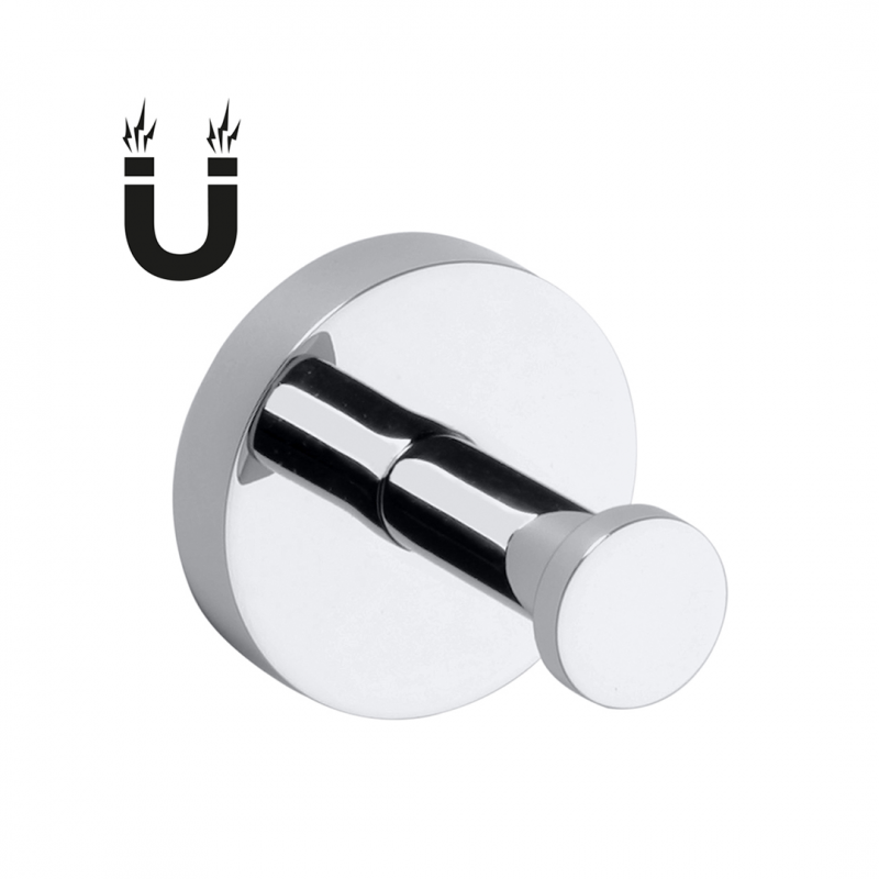 Vešiačik valcovitý magnetický, 54 × 54 × 57 mm, chróm