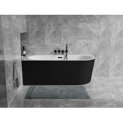 Voľne stojaca vaňa AVITA A-LINE, pre inštaláciu k priebežnej stene je vyrobená zo sanitárneho kompozitu (akrylát).