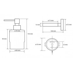 Dávkovač tekutého mydla, 200 ml
