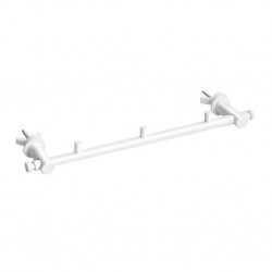 Držák ručníků na otopné těleso s věšáčky. 355 × 40 × 90 mm