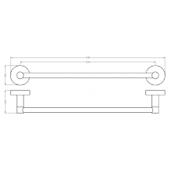 Držiak uterákov magnetický, chróm.