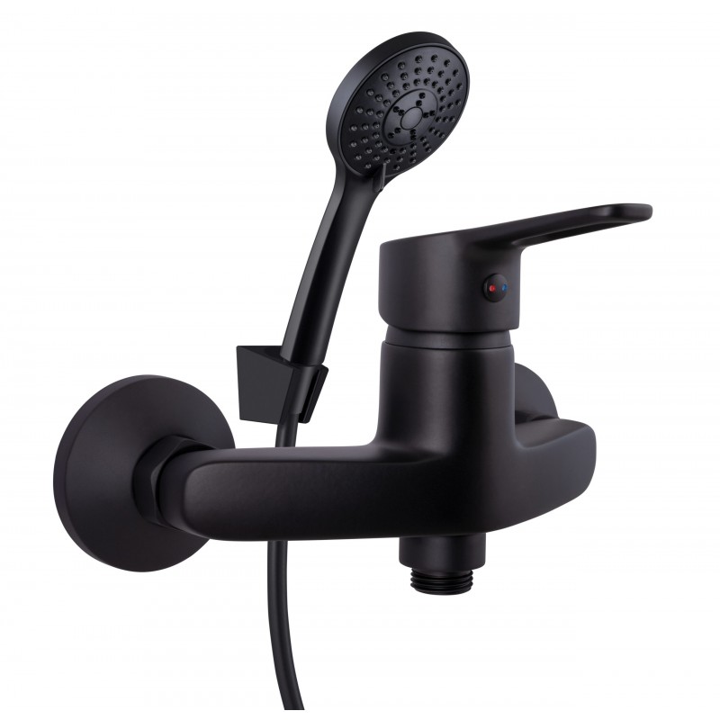 Sprchová nástenná vodovodná batéria Olsen Spa UNO-12, biela farba