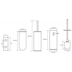 WC kefa valcová na postavenie alebo zavesenie, 95×380×105 mm