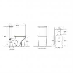 WC ORLO RIMLESS kombi