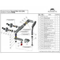 Vaňová nástenná vodovodná batéria Olsen Spa ULTRA-10